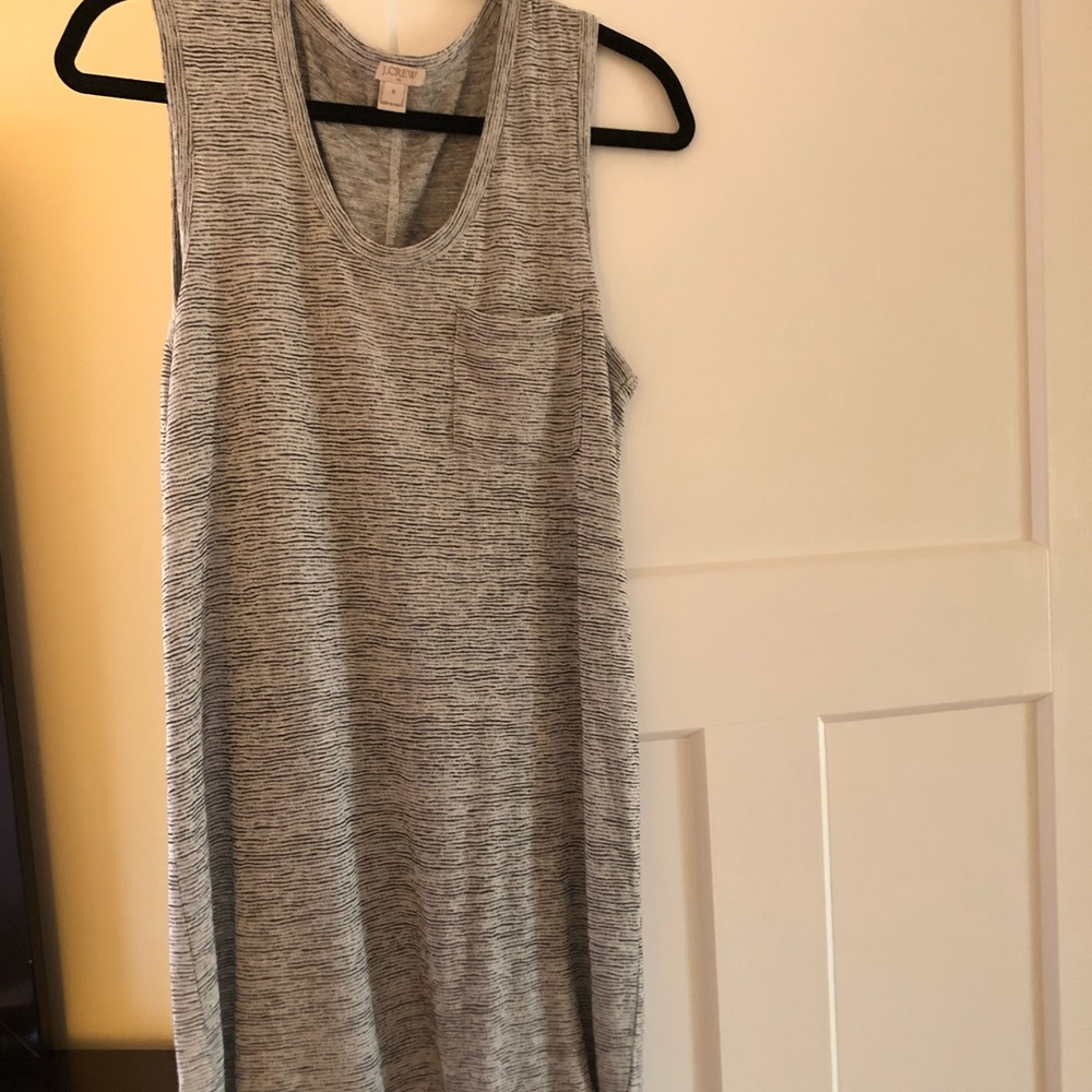 JCrew comfy sleeveless dress cotton/linen size M